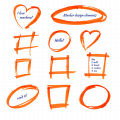 Set of design elements