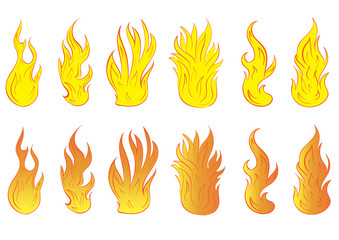 Clipart fiery forms