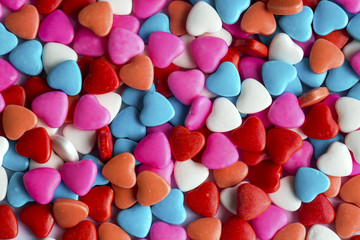 Renkli Kalpli Şekerler