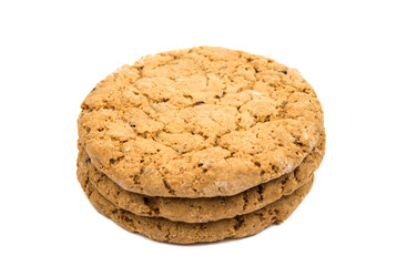 Pile of cookies isolated