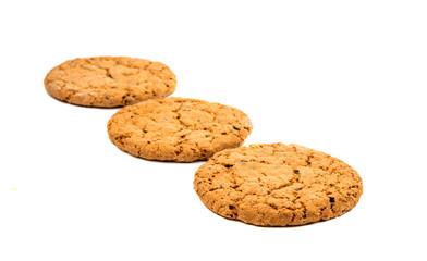 Pile of cookies isolated