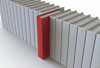 books isolated on white