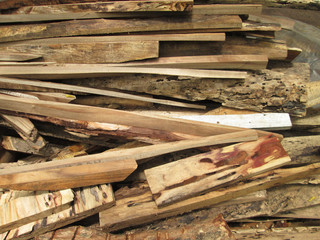 Pile of wood