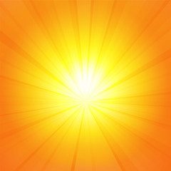 yellow orange background with sun rays