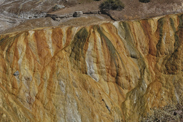 Colorful geological formation