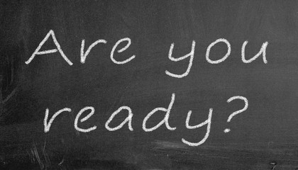 chalkboard are you ready illustration