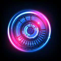 Abstract technology background. Futuristic style.