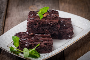 Delicious chocolate brownie