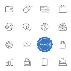 Set of Finance Money Vector Illustration Elements can be used as Logo or Icon in premium quality