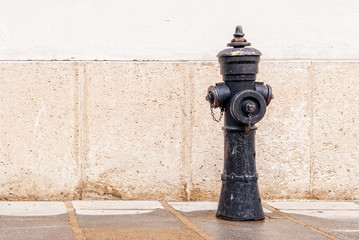 Fototapeta na wymiar Fire hydrant vintage style