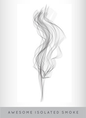 Vector Realistic Cigarette Smoke or Fog or Haze with Transparency Isolated can be used with any Background