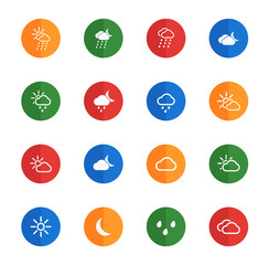 Set of weather icons