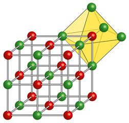 NaCl Kristallgitter - kubisch flächenzentriert