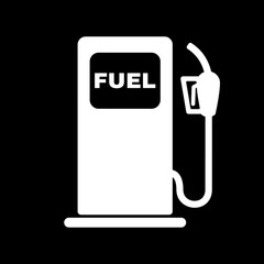 The gas station icon. Gasoline and diesel fuel symbol. Flat