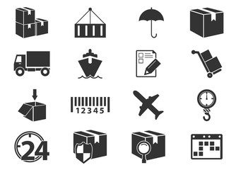 Shipping and delivery icons
