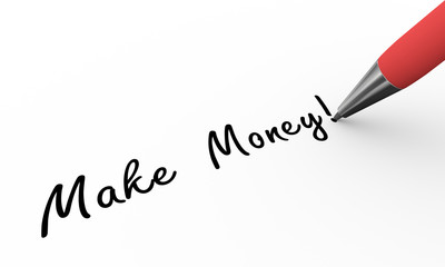 3d pen writing make money illustration