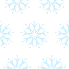 Fototapeta na wymiar Snowflake pattern seamless