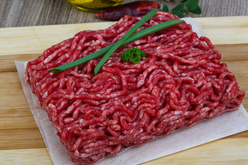 Minced beef meat