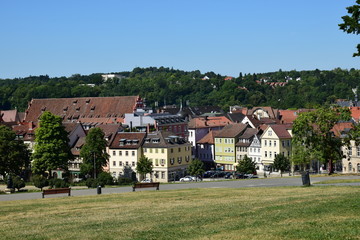 View in the city of Coburg, Bavaria, region Upper Franconia, Germany