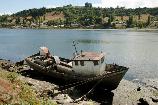 Fishermen Boat - Castro Bay - Chile