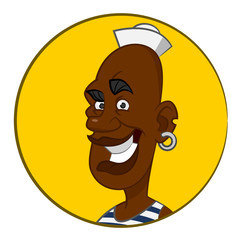 Sailor. Vector avatar.
