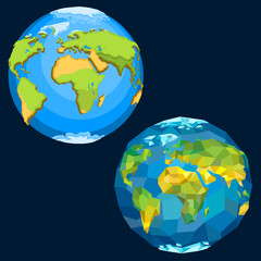 Naklejka premium Planet Earth. Vector.