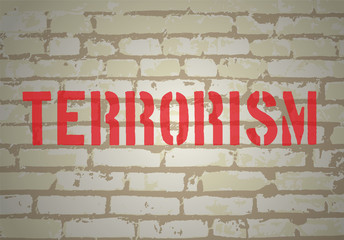Fototapeta na wymiar No terrorism concept. Vector