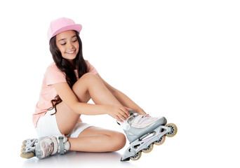 girl on roller skates