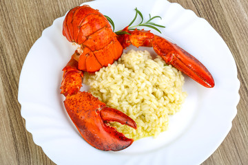 Risotto with lobster