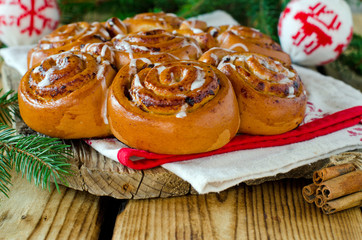Christmas cinnamon rolls