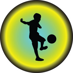 kid play soccer