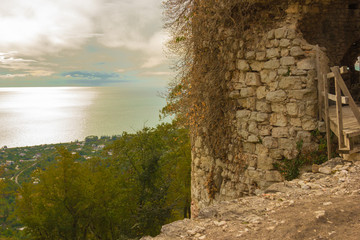 Anakopia fortress in Abkhazia New Athos