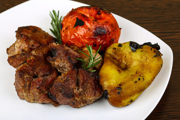 Grilled pork meat - shaslik