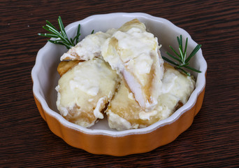 Baked perch