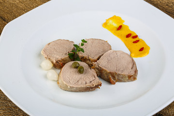 Baked pork fillet