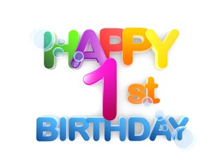 Happy 1st Birthday Title