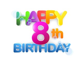Happy 8th Birthday Title