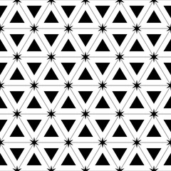 Seamless Triangle and Star Pattern