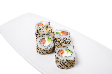 American sushi alaska roll.