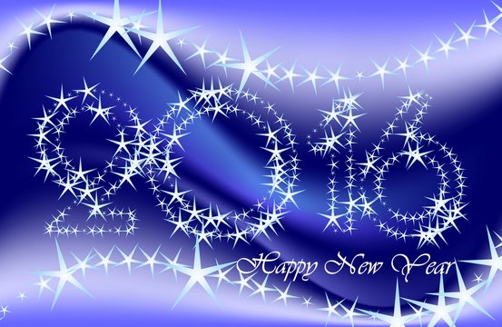 New Year greeting cards, postcards, card Happy New Year 2016