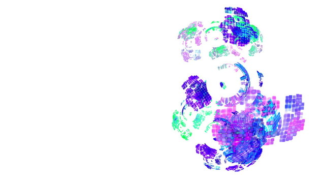 Computer rendered abstract fractal background for creative design