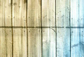 Alte Holzwand, braun, blau, Hintergrund, Textur, Vintage