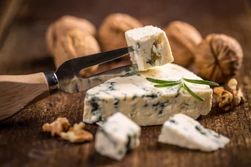Gordijnen Blue cheese © Grafvision