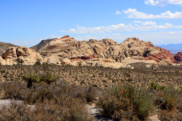 View of the Red Rock Canyon National Conservation Area in Nevada, USA