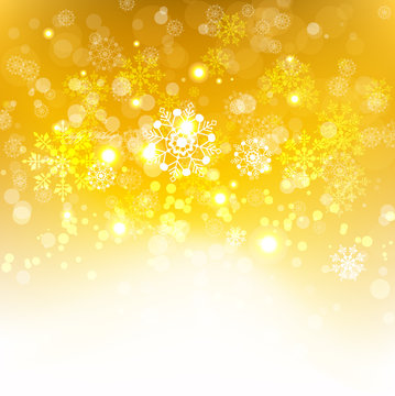 Gold Winter Background