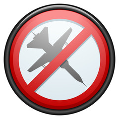 Obraz premium No military planes allowed