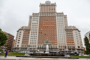 Plaza de Espa&ntilde;a en Madrid