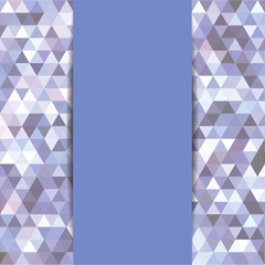 abstract mosaic triangles - vector background