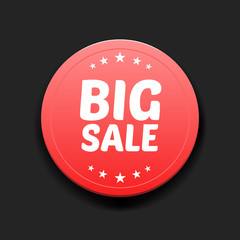Big Sale Round Label