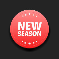 New Season Round Label
